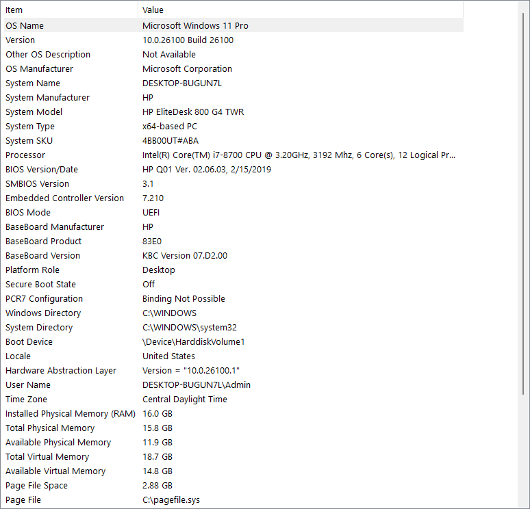 HP Desktop - EliteDesk 800 G4 Tower