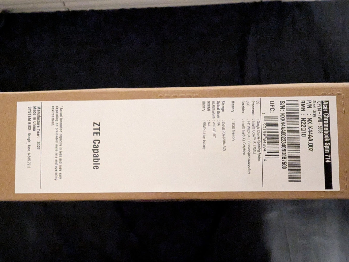 Acer Chromebook Spin 714