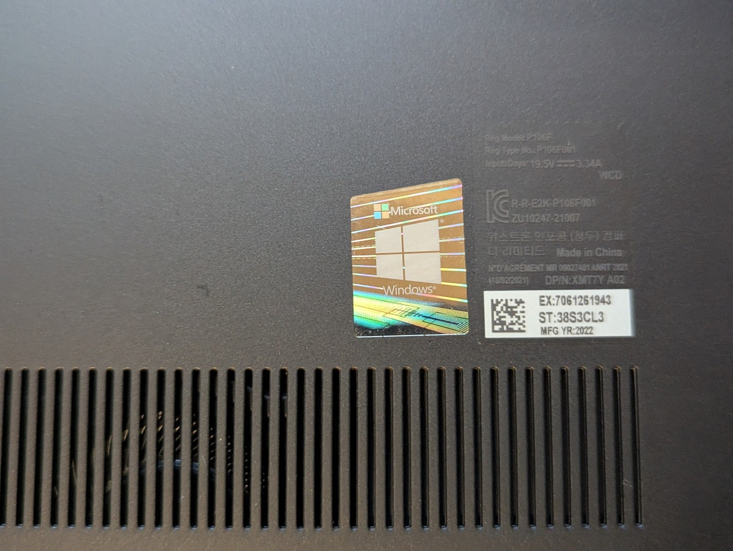 Dell Laptop – Vostro 15 5510