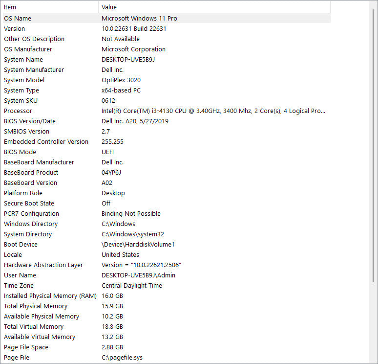 Dell Desktop - OptiPlex 3020 SFF