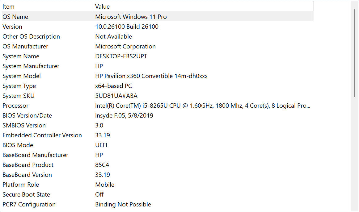 HP Laptop - Pavilion x360 14m-dh0xxx