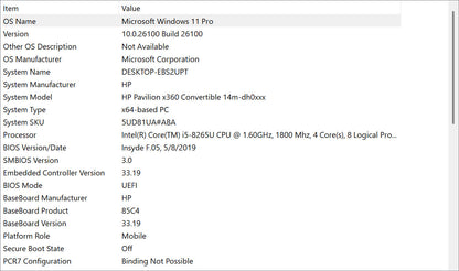 HP Laptop - Pavilion x360 14m-dh0xxx