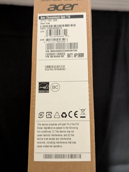 Acer Chromebook Spin 714